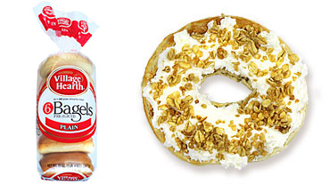 Village Hearth Cream Cheese & Granola Bagel