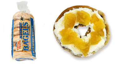 Village Hearth Cream Cheese & Lemon Curd Blueberry Bagel