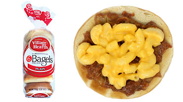 Sloppy Joes and Mac and Cheese Village Hearth Plain Bagel